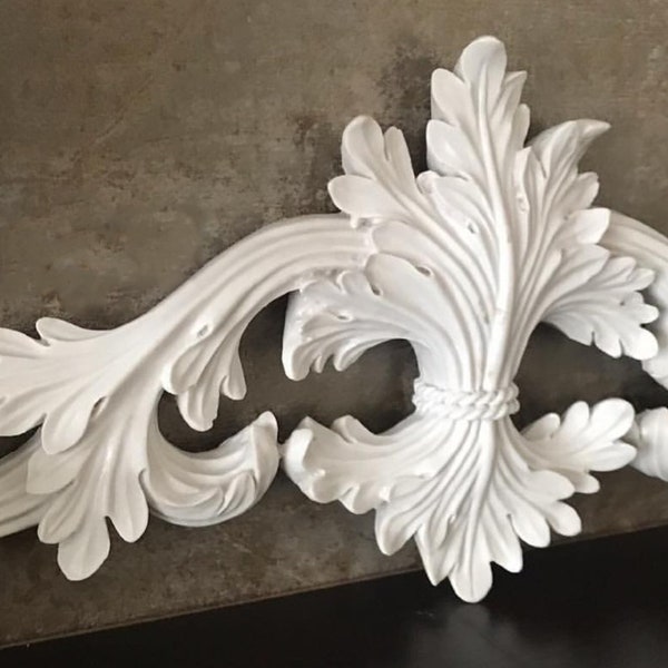 Silicone mold Baroque leaves Applique 44 cm Decoration for door cabinet wall furniture for plaster resin clay concrete K599 7F1060