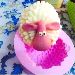 Silicone Mold Sheep 3D Animal for Candle Plaster Soap Wax Clay Resin Polyester Cement WEPAM K1163 41B125 imagem 6