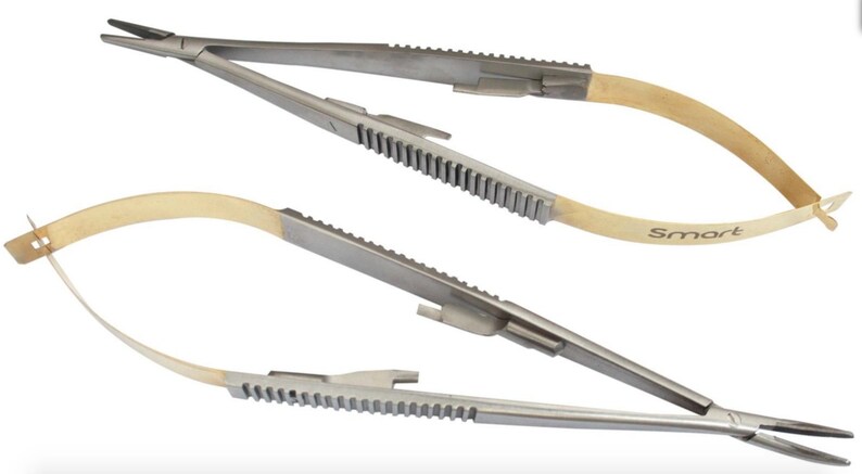 14cm surgical dental instruments TC Castroviejo Needle Holders Round Str /& Cvd