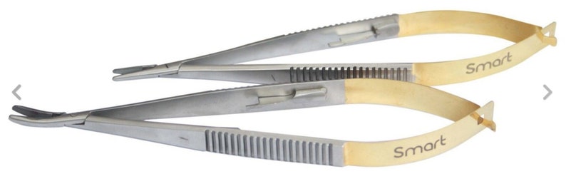 14cm surgical dental instruments TC Castroviejo Needle Holders Round Str /& Cvd