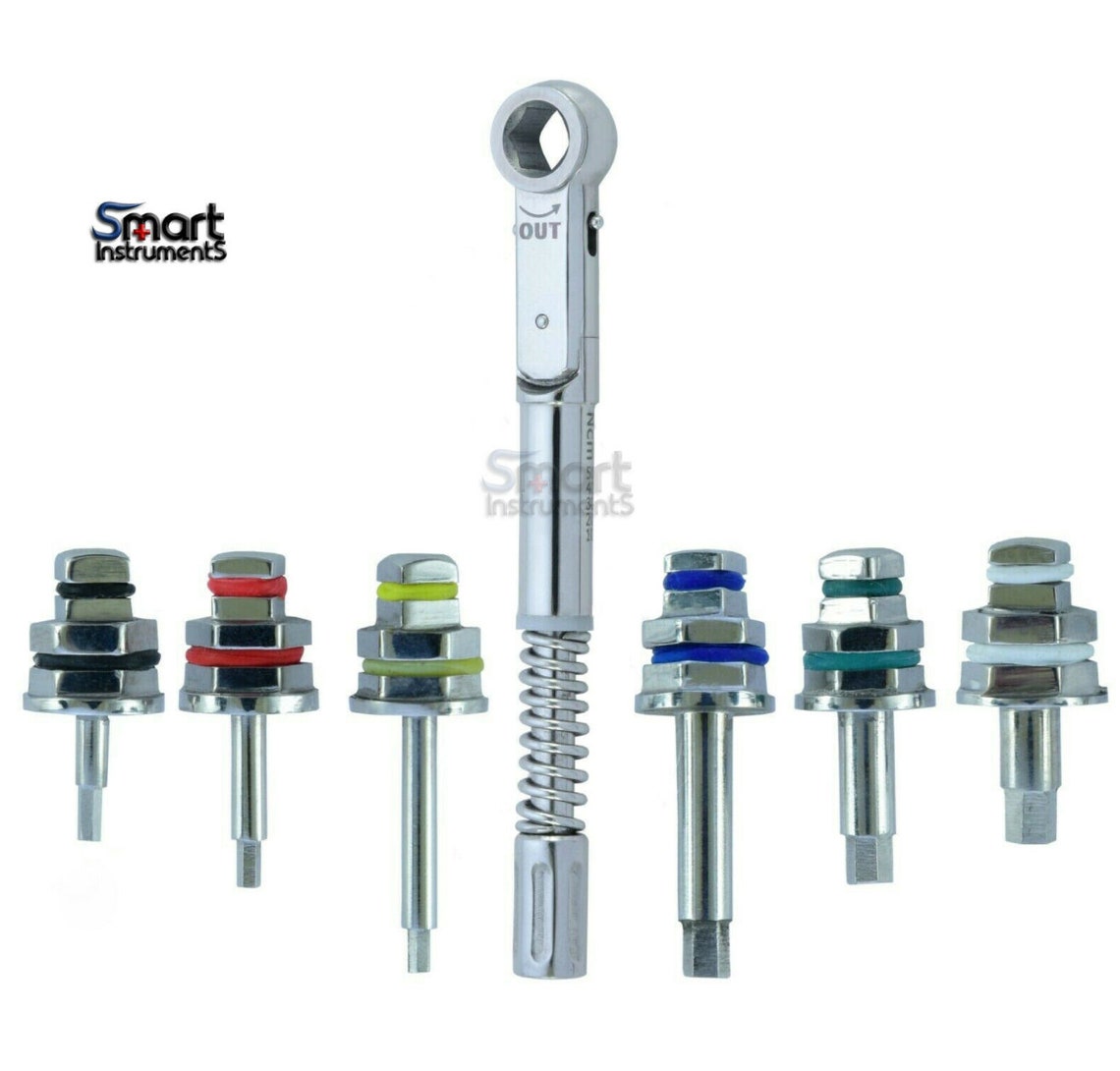 Universal Dental Implant Torque Wrench 1050 Ncm With 6 Hex Etsy