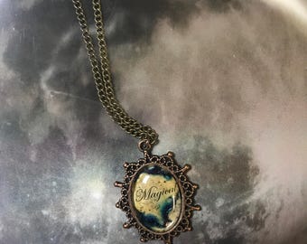 Unique Necklace, Magical Scroll, Glows