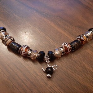 European Charm Bracelet in Browns