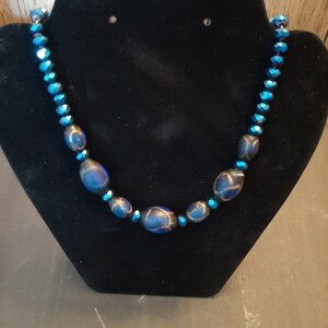Fantastic Blue Beaded Necklace