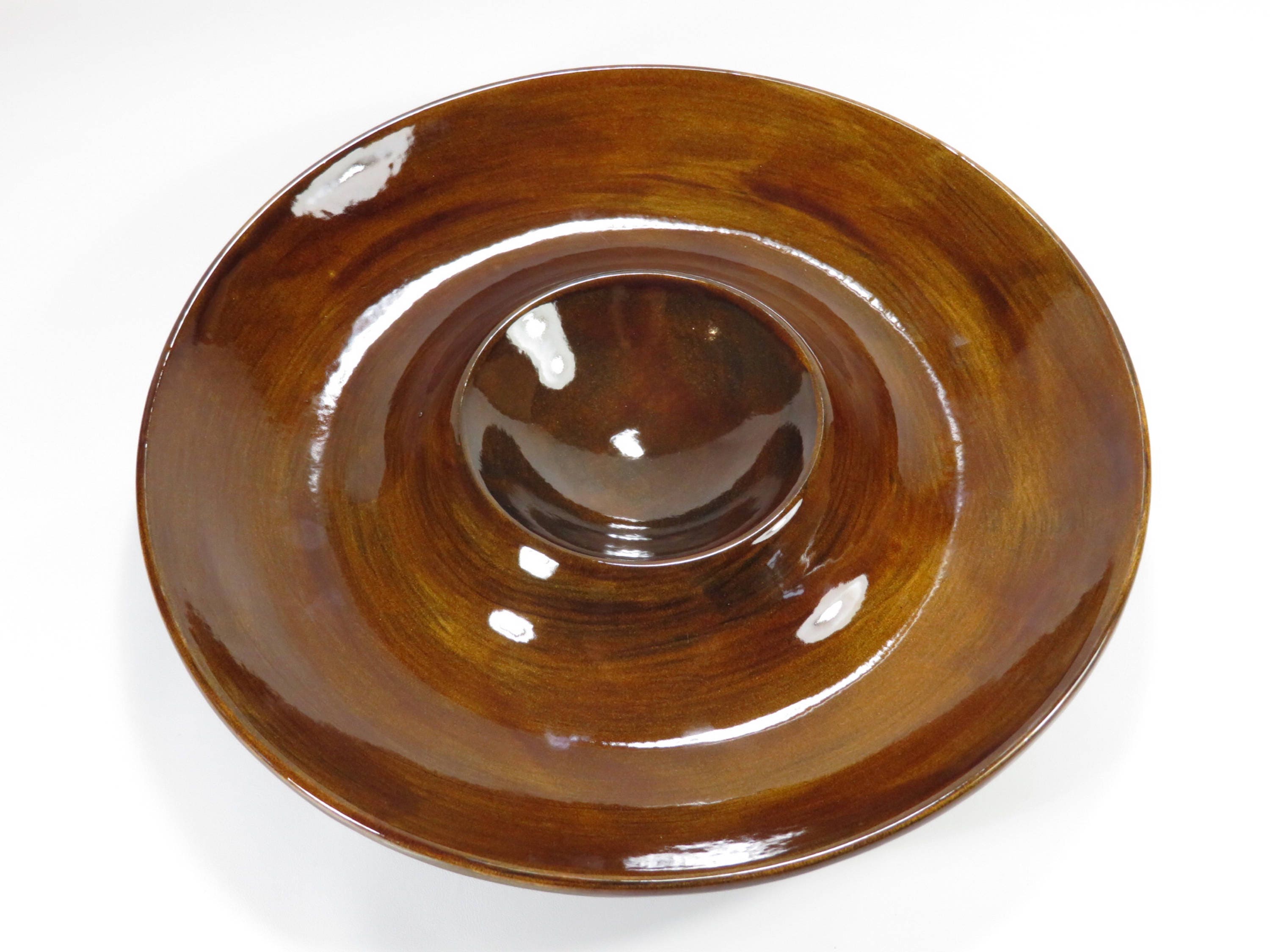 Chip and Dip Metallic Brown Chip and Dip Serving Dish Chip Etsy