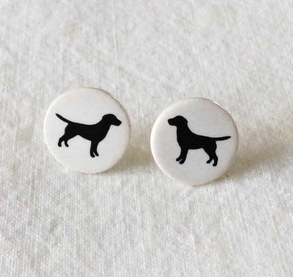 black labrador earrings