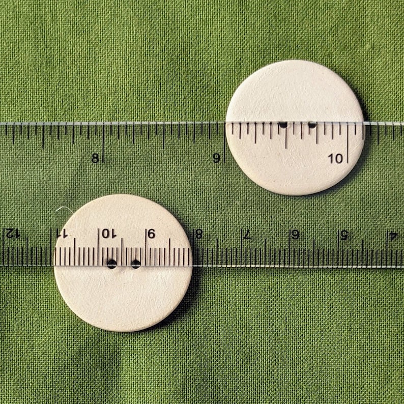 8 Ceramic Buttons 29mm (just Over 1”) Vintage Warner Archive Design ...