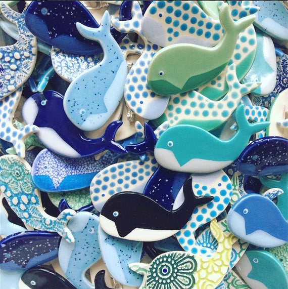 Whale brooch cheap