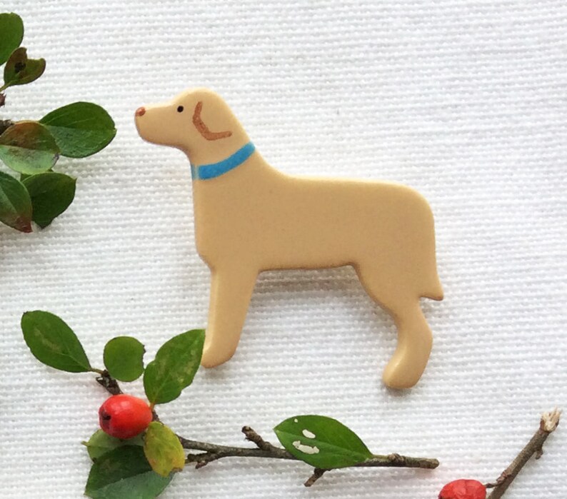 labrador brooch