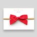 Mini Darling Bow//Red - Christmas Hair Bow, Red Bow, Baby Hair Bows, Toddler Hair Bows, Bows, Red Baby Headbands, Red Baby Bows, Red Bows