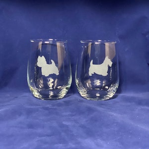 Terrier Stemless Wine Glass