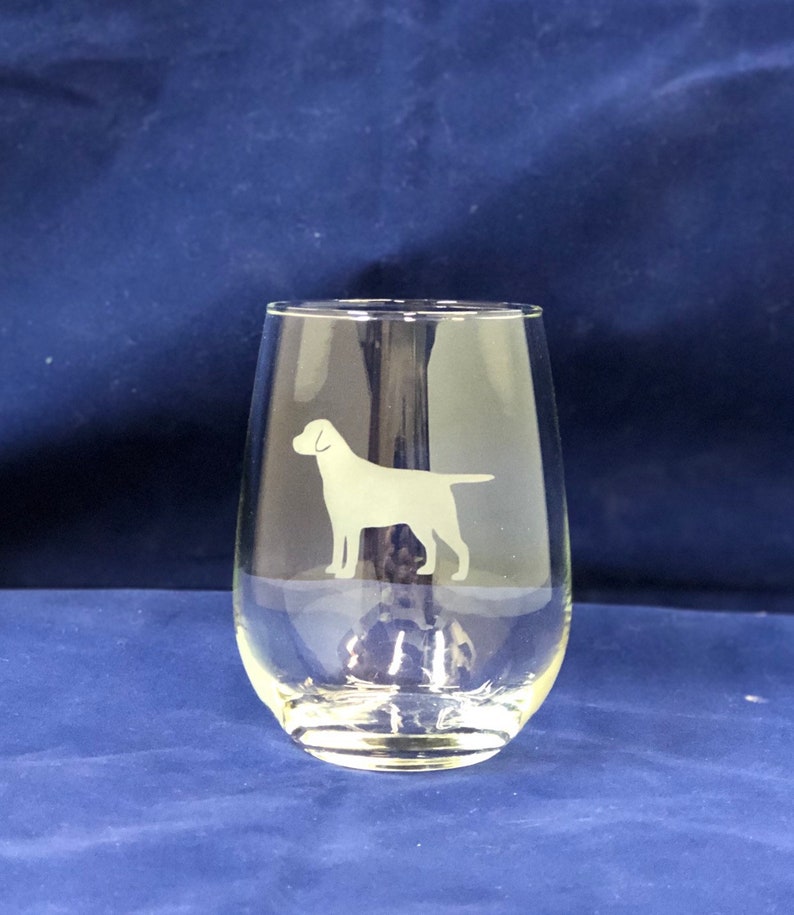 Labrador Wine Glass