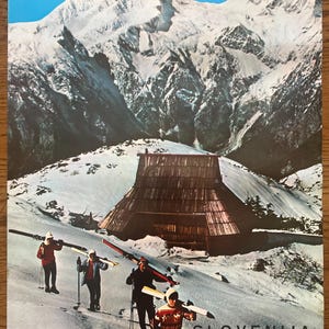 Original 1968 Vintage Travel Poster – Velika Planina, Slovenia – Yugoslavia Photo Print – GZS Official Publication