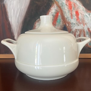 Vintage Scherzer Bavaria Mid-Century Porcelain Tureen with Ladle Hole, 1950s-60s