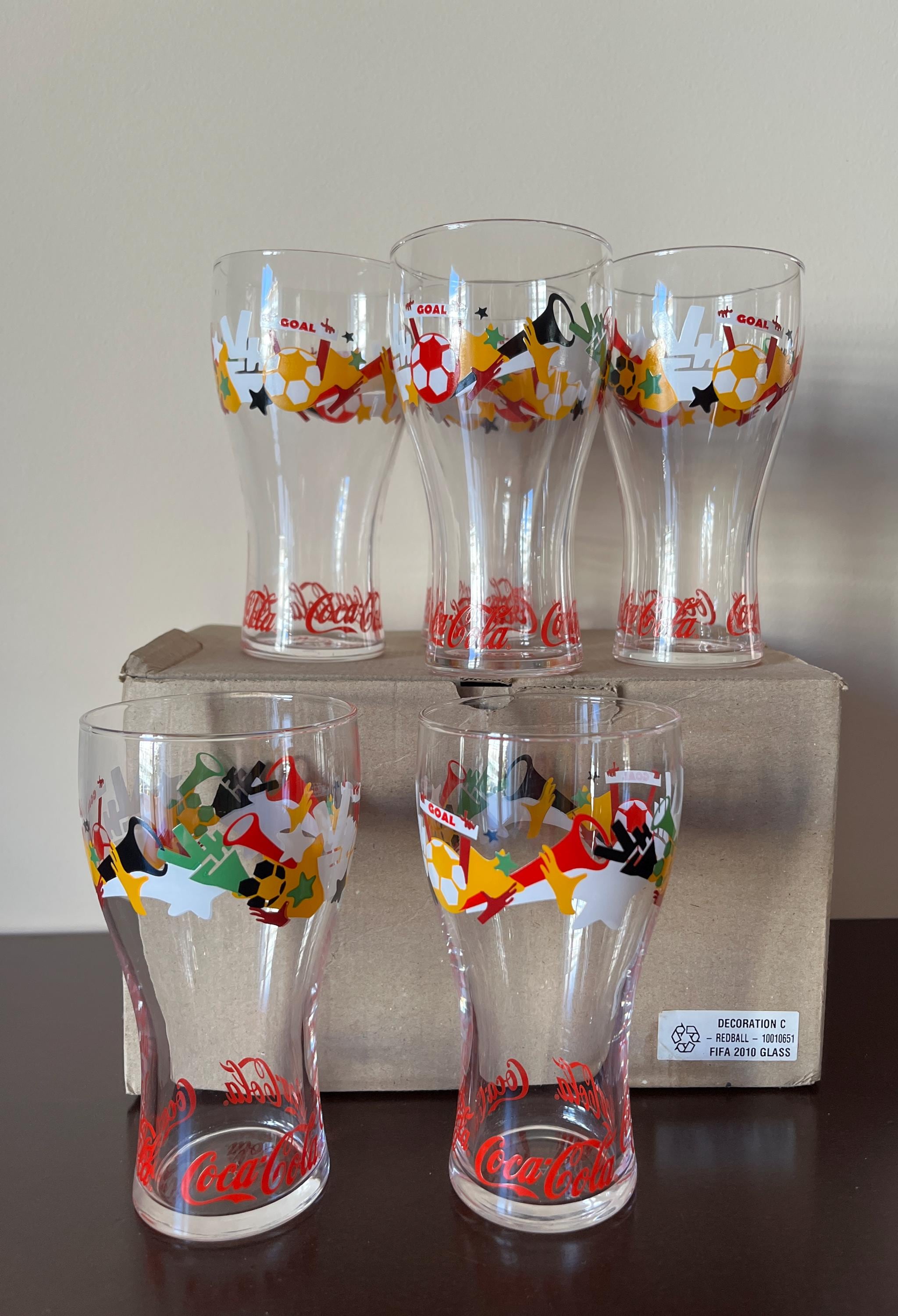 コレクション 2010FIFA WORLD CUP COKE GLASS Coca-cola 2010 FIFA World Cup Glasses Set | South Africa