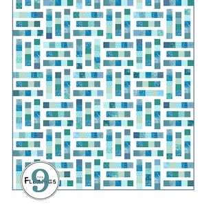 Harbor Side Quilt Pattern PDF, 5 sizes in Baby, Lap, Twin, Queen, King, Fat Quarter Friendly, Jelly Roll, 2.5&quot; Strips, Simple Easy Pattern