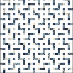 Maze Runner Quilt Anleitung: Modernes geometrisches Design (PDF-Muster)