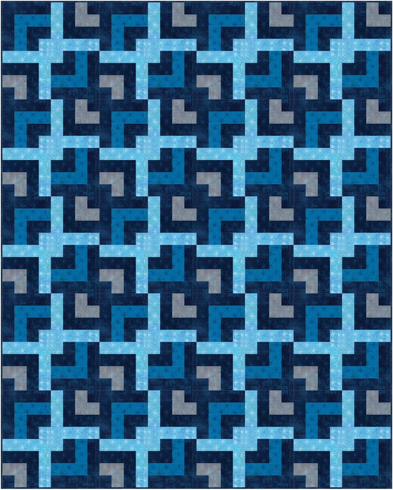 Puede incluir: Un patr&oacute;n geom&eacute;trico azul y gris con un dise&ntilde;o repetitivo de cuadrados y rect&aacute;ngulos. El patr&oacute;n est&aacute; formado por diferentes tonos de azul y gris, creando un dise&ntilde;o visualmente interesante y moderno.