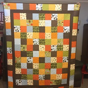 Scrappy Patchwork Quilt Pattern PDF, Baby, Throw and Twin Sizes, Simple ...