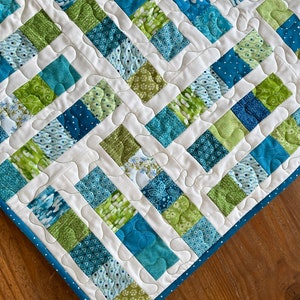 Harbor Side Quilt Pattern PDF, 5 Sizes in Baby, Lap, Twin, Queen, King ...