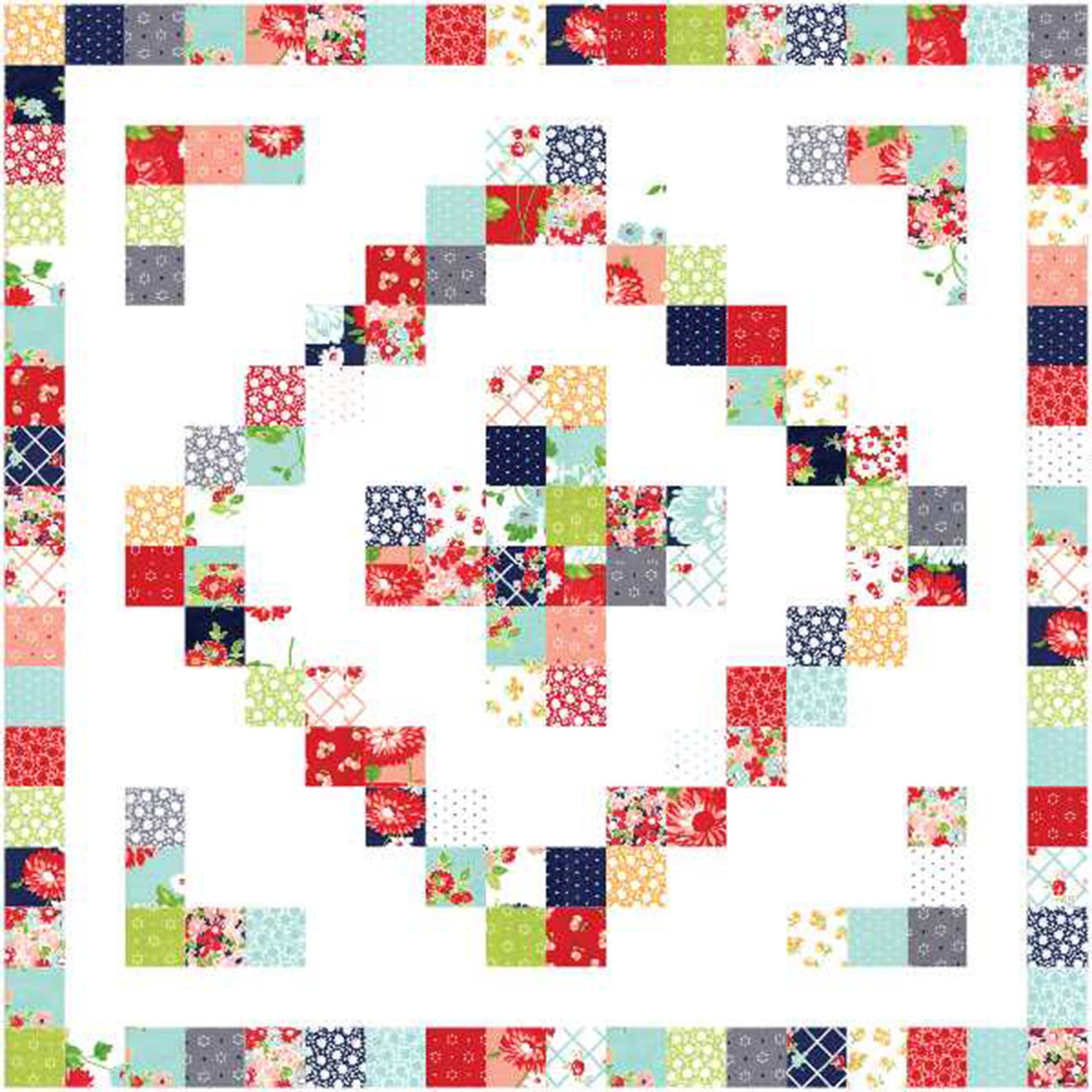 Patchwork Plus Quilt Pattern PDF 3 Sizes in Baby Lap and Etsy
