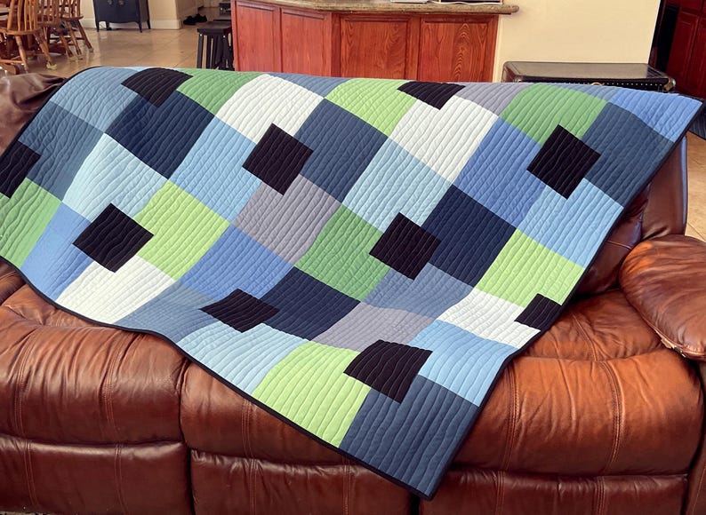 Pattern Sifting Shifting Tiles Quilt Pattern: Modern Patchwork Design (PDF Pattern) - Etsy