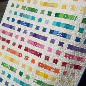 Old Mill Road Scrap Quilt Pattern: Modern Patchwork Design (PDF Pattern)