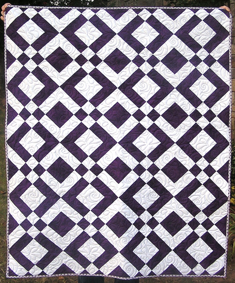 Double up Quilt Pattern: Easy Strip Piecing, 5 Sizes (PDF Pattern) - Etsy