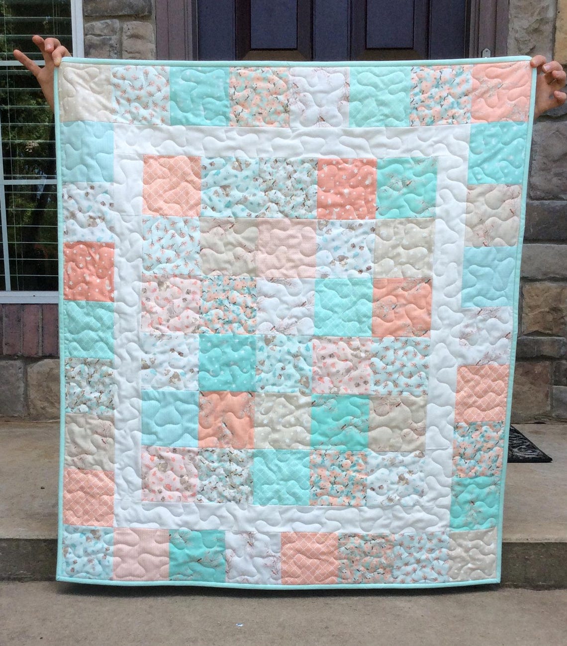 Scrappy Patchwork Quilt Pattern PDF, Baby, Throw and Twin Sizes, Simple ...