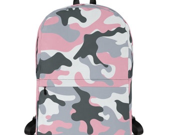 pink camouflage backpack