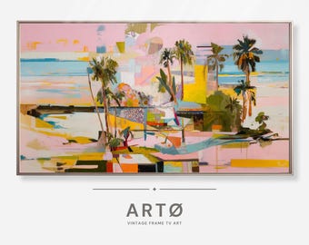 Abstract Palm Painting Samsung Frame TV Art (Digital Download)