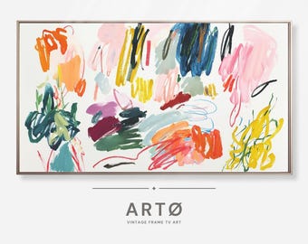 Abstract Lines Painting Samsung Frame TV Art (Digital Download)