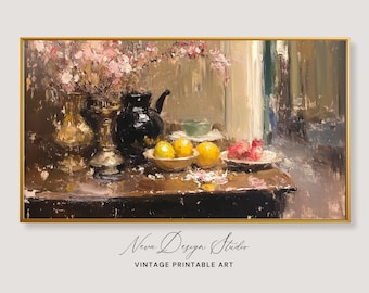 Impressionist Kitchen Still Life, Samsung Frame TV Art (Digital Download)