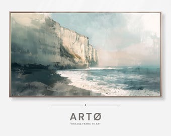 Dramatic Coastal Cliffs Samsung Frame TV Art (Digital Download)