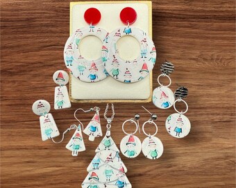 Handcrafted Polymer Clay Elf Earrings