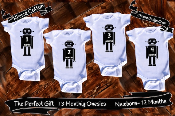 monthly onesies set