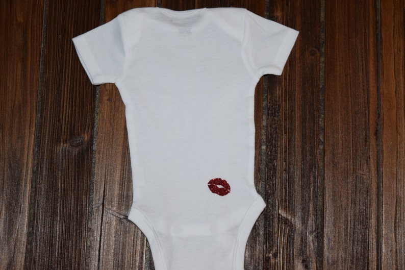 Memaw was here Kisses Bodysuit Baby Baby Shower Gift Nursery Custom Clothing Infant {K14}