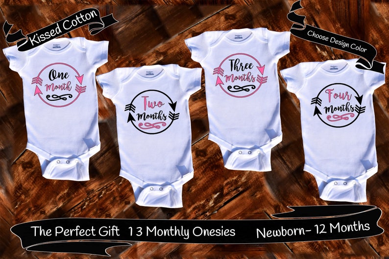 monthly onesies set