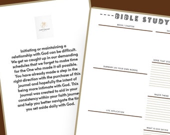 Jesus Jornal: Navigating your way through the Bible and Prayer. Digital Downloadable PDF