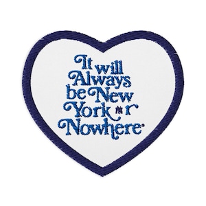 NY or Nowhere x Yankees Embroidered Heart Patch