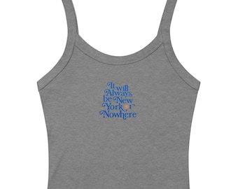 New York or nowhere x NYK Women’s micro-rib tank top
