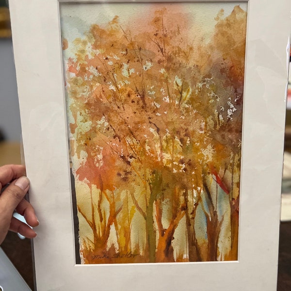 Original art by Mike Shetler, Member of the San Diego Watercolor Society Watercolor. Watercolor painting on paper. 16x12 inches.