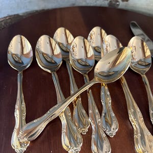 Vintage Retroneu Korea Floral, Stainless-steel, gold-plated stainless-steel cutlery. Elegant, chic and sleek. image 2