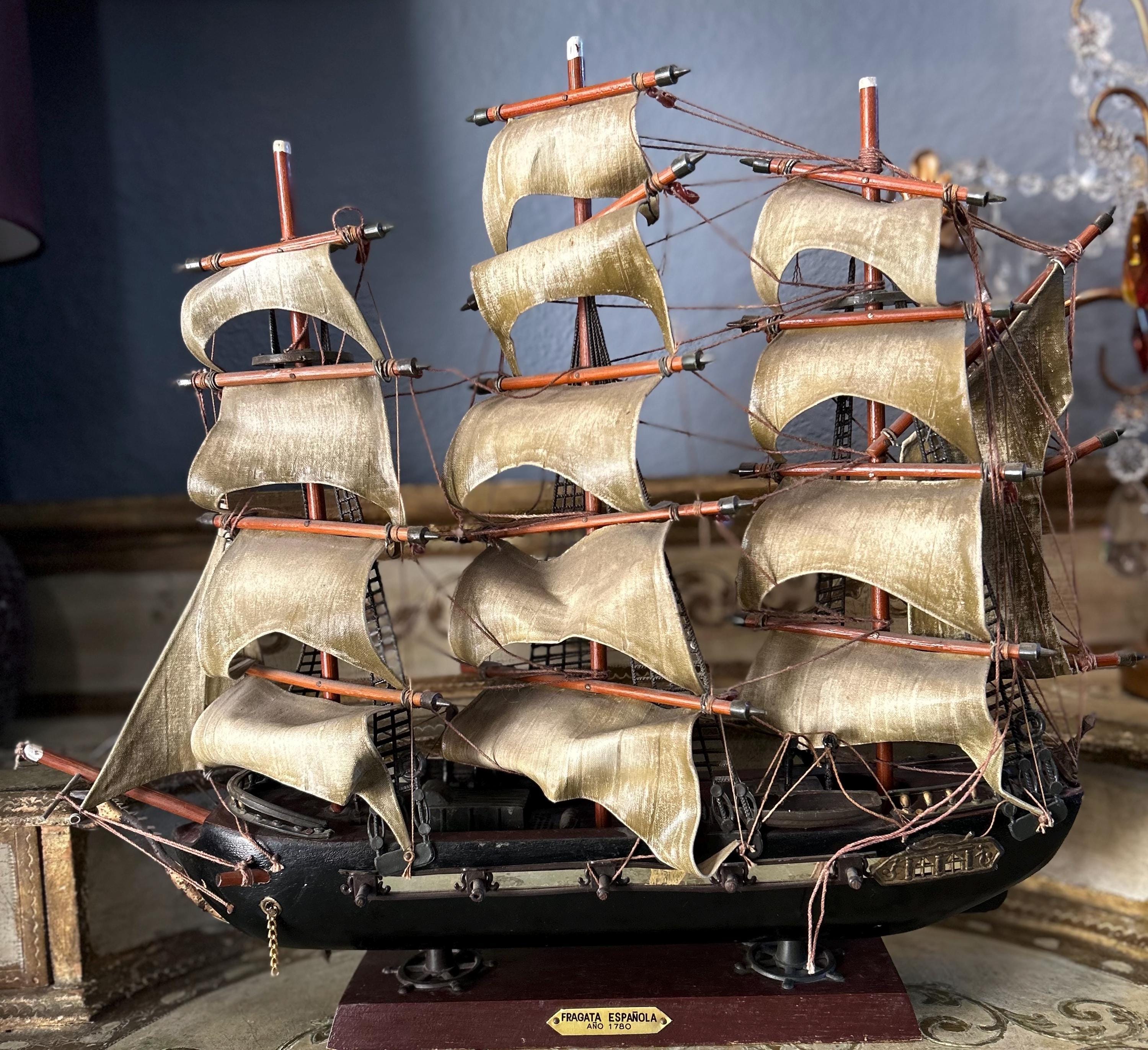 ボトルシップ　FRAGATA ESPAÑOLA 1780 モデル Vintage Fragata Espanola Ano 1780 Spanish Warship Model Ship