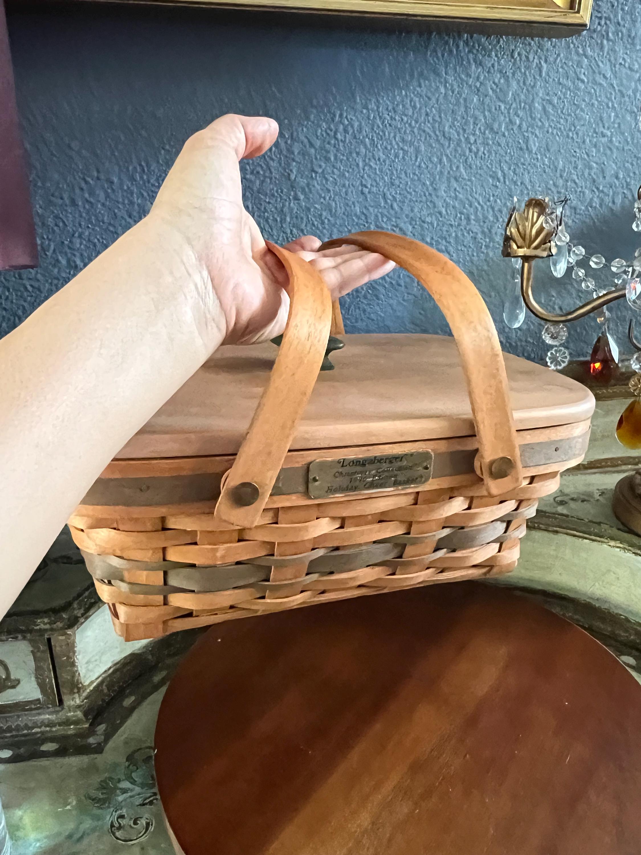 Longaberger Christmas Collection Basket, 1996 Holiday Cheer - Etsy