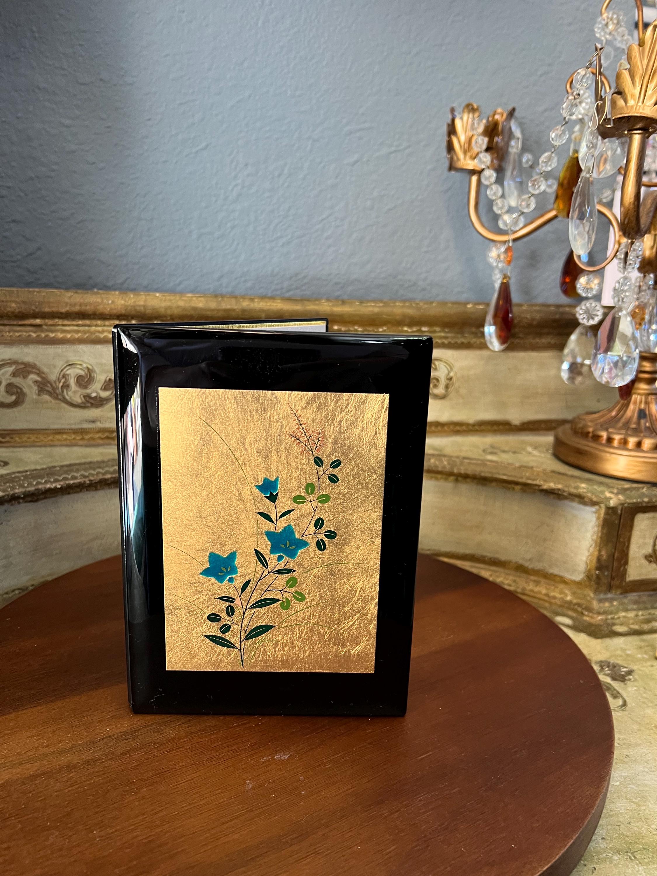 Beautiful Japanese Art, Hand Painted Lacquered Double