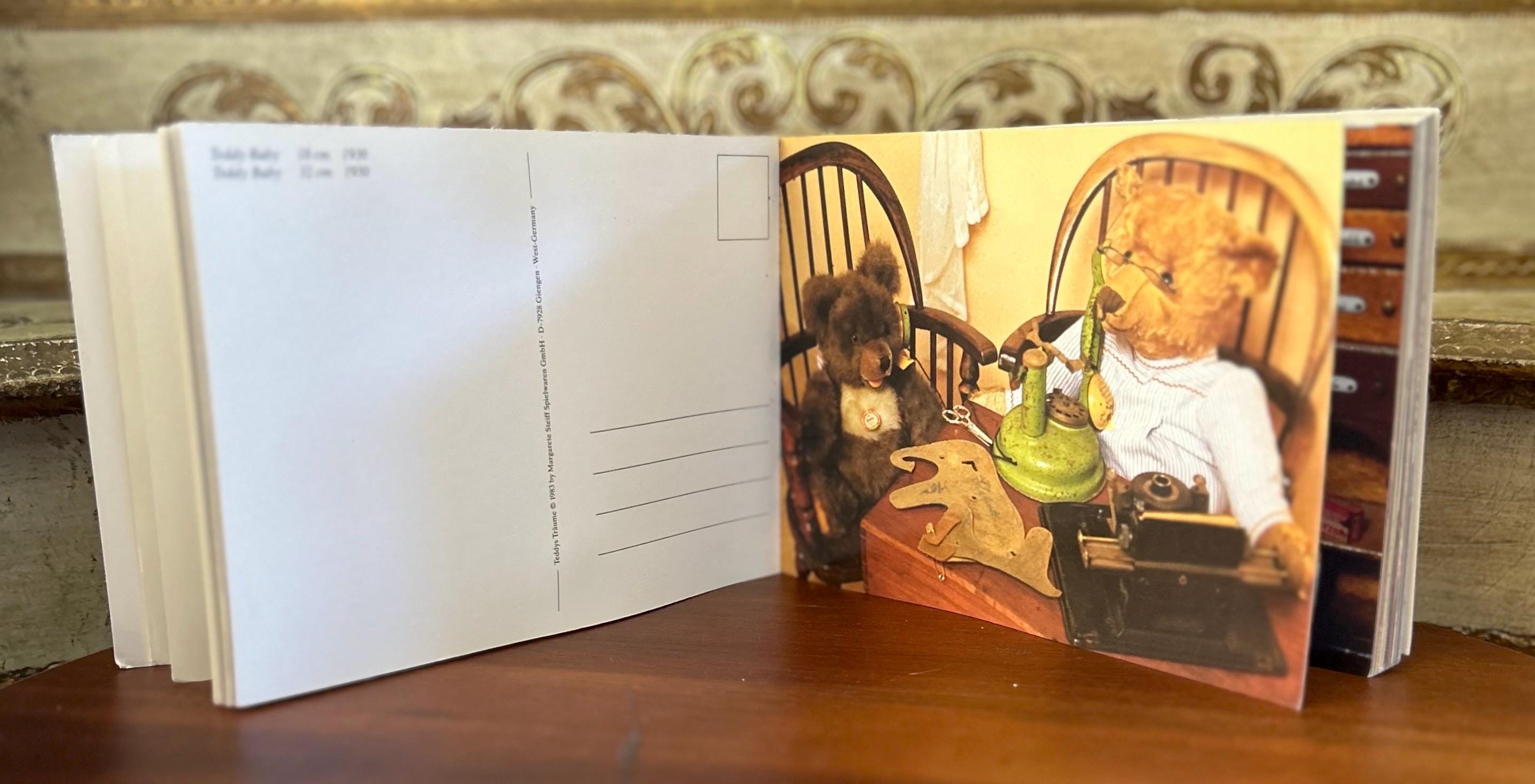 Vintage Steiff Teddy Bear Postcards – 1980s West Germany Book - Etsy