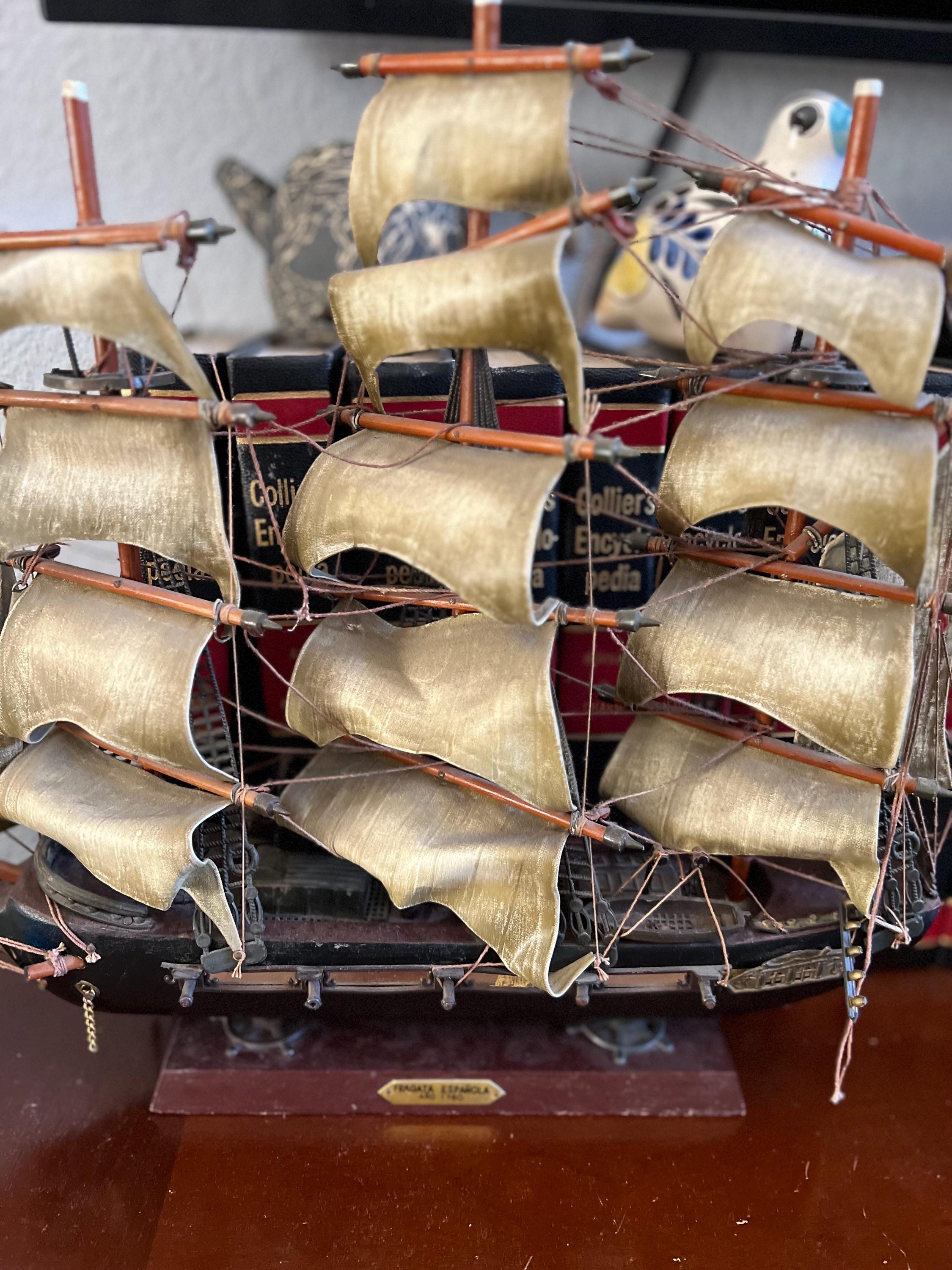 Fragata Española Año 1780 Mid-century Vintage Highly