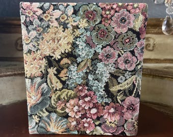 Vintage Floral Tapestry Phone Contact Notebook with Binder