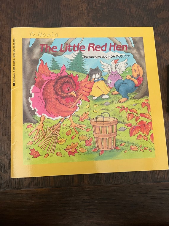 Vintage Scholastic 1985 Cassette Tape and Book, the Little Red Hen